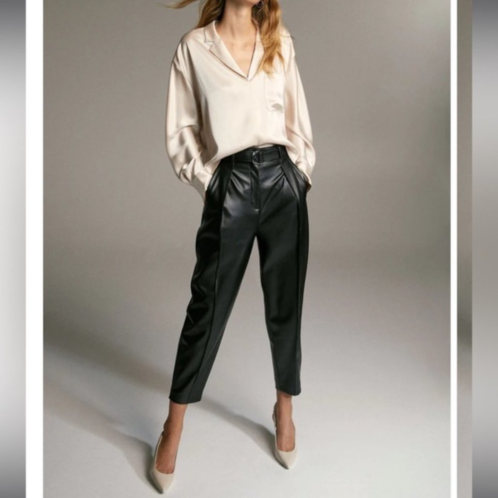 Babaton Vegan Leather Trousers  Size 8